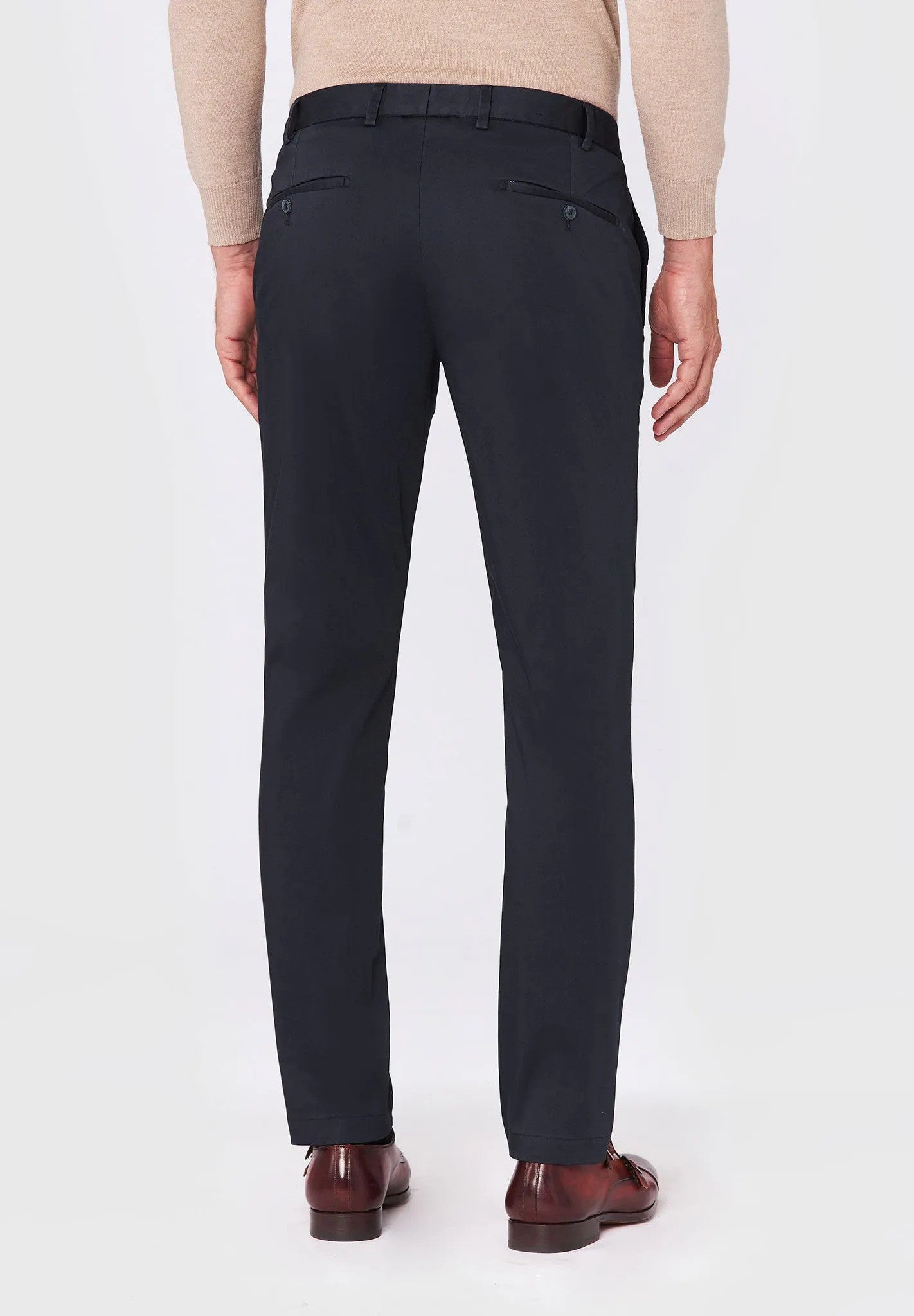 HILTL | Le chino slim fit en coton ''Tilo Supima 365'' - Marine