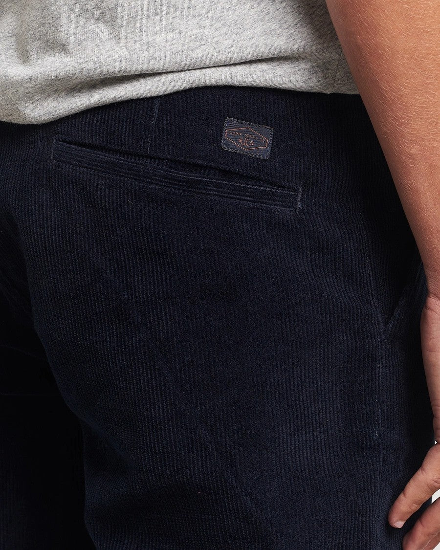 NUDIE JEANS | Pantalon en velours côtelé ''Easy Alvin'' - Marine