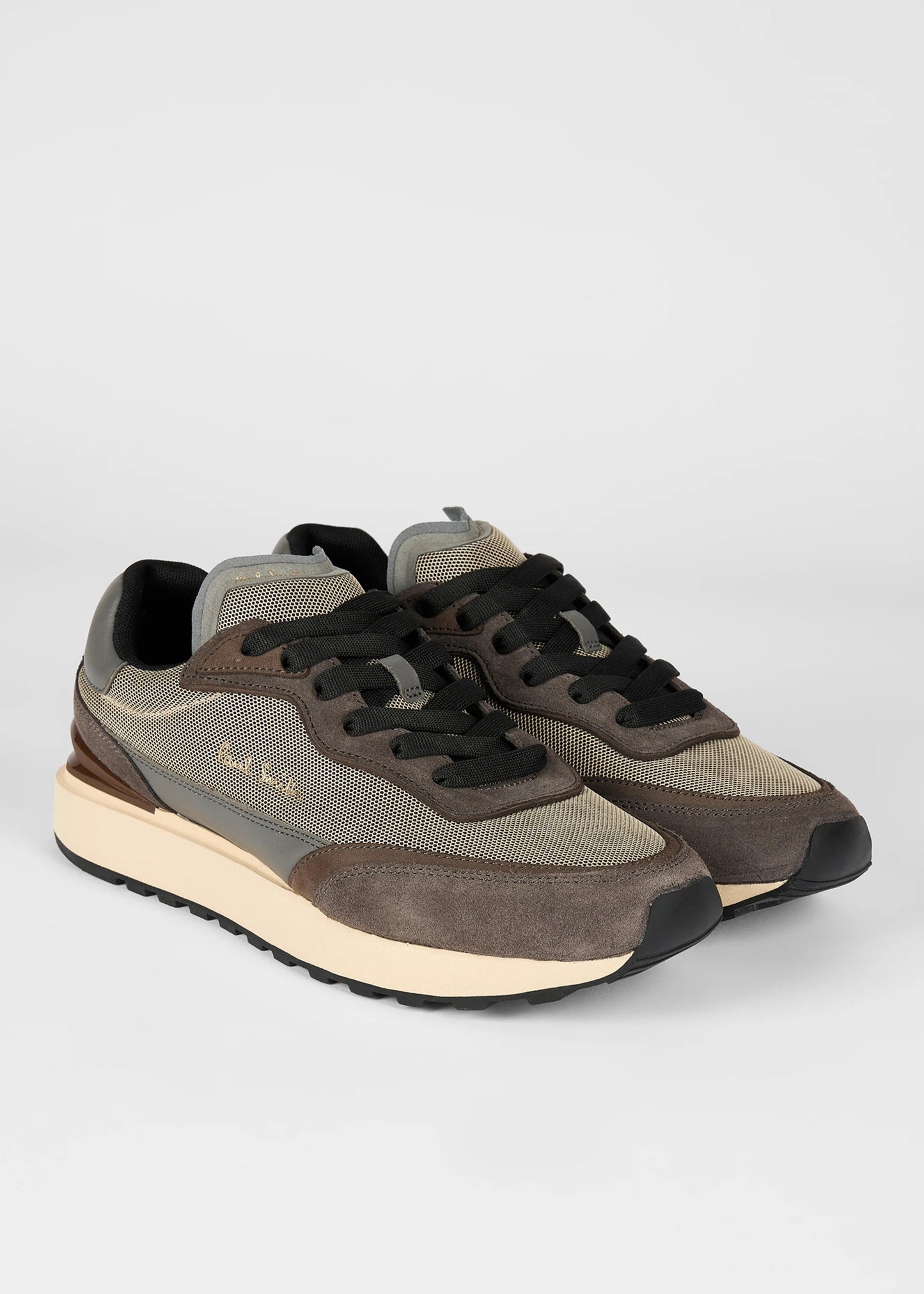 Paul Smith | Baskets en cuir 'Aston' - Gris foncé