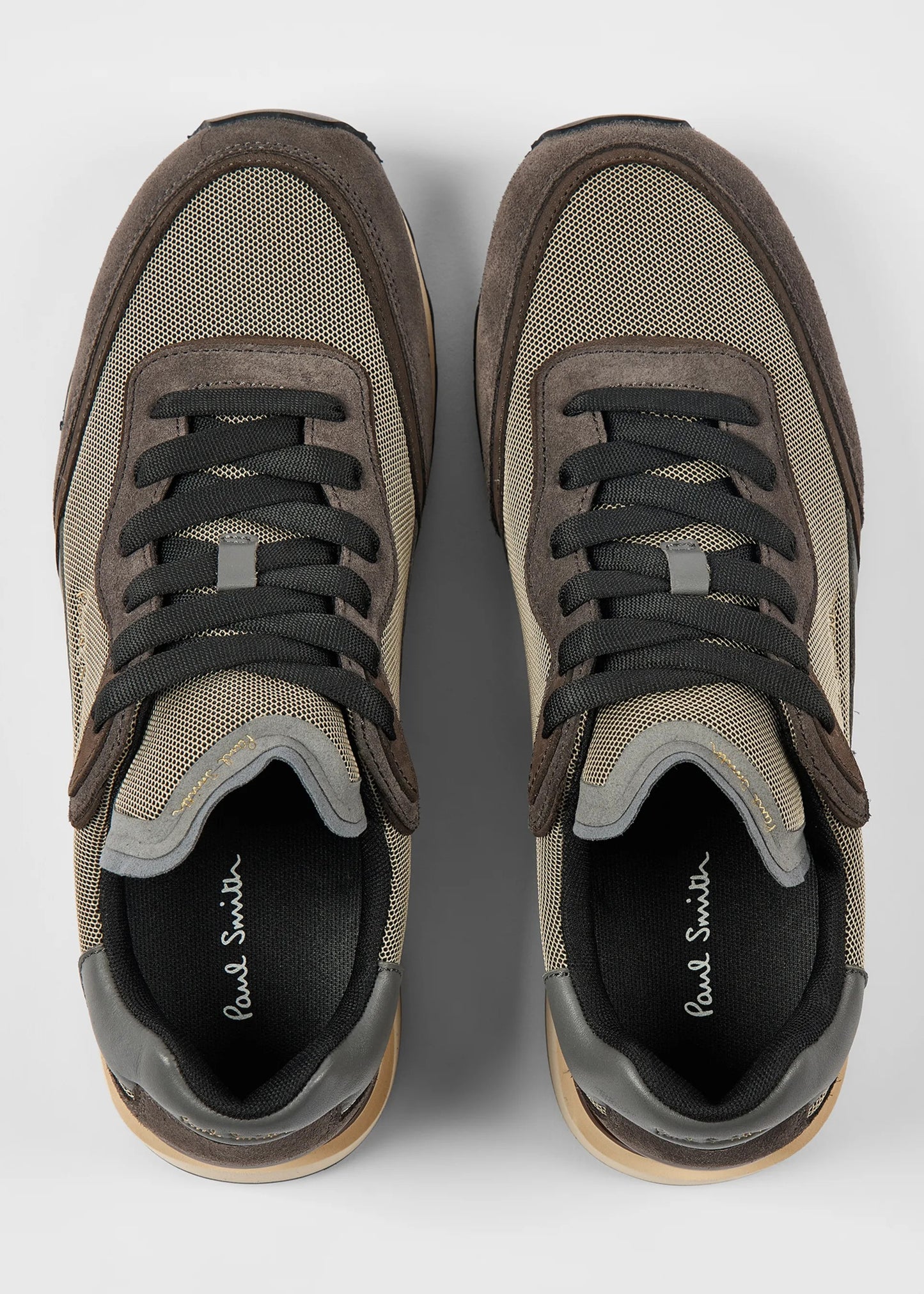 Paul Smith | Baskets en cuir 'Aston' - Gris foncé