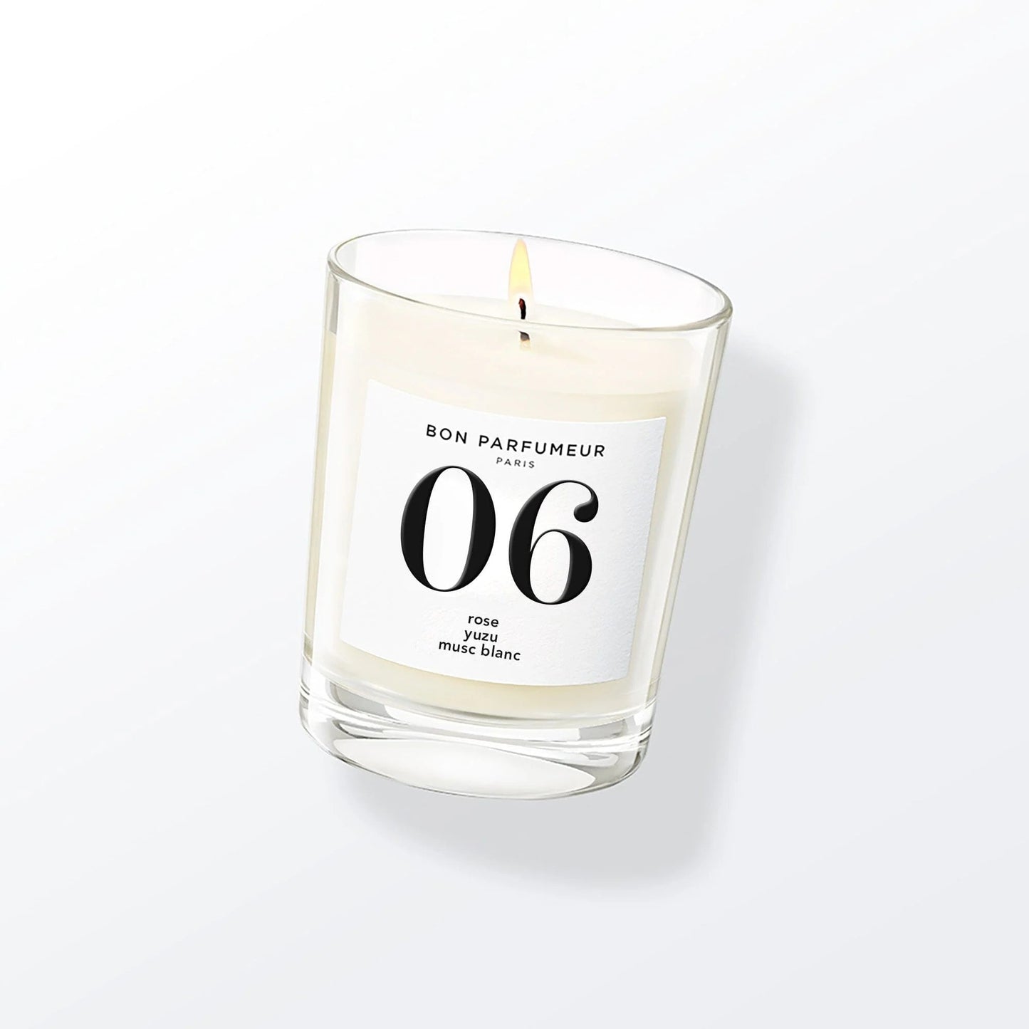 Bon Parfumeur | Bougie 06 Rose, Yuzu et Musc Blanc