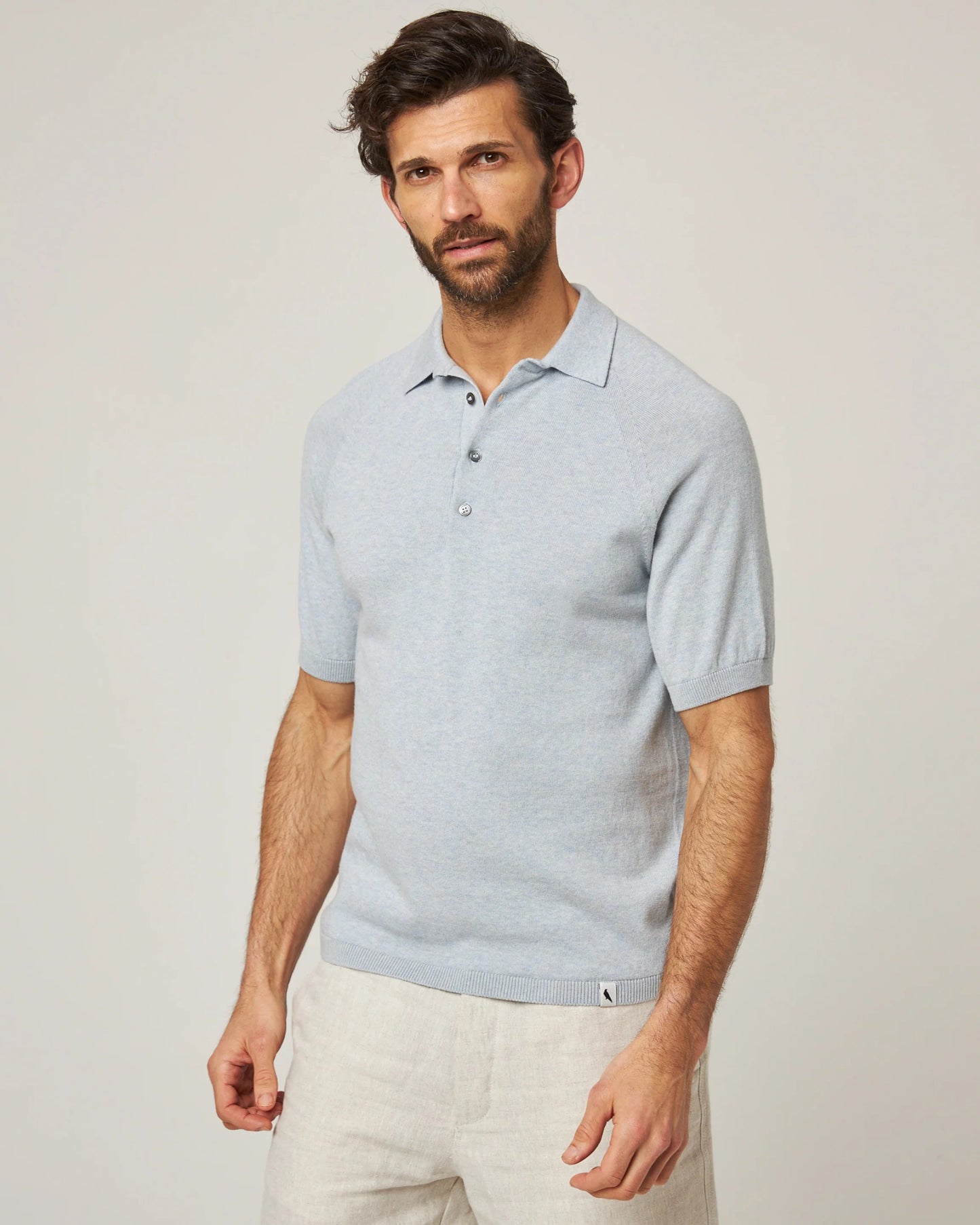 Peregrine | Polo décontracté "Jones"- Denim lavé