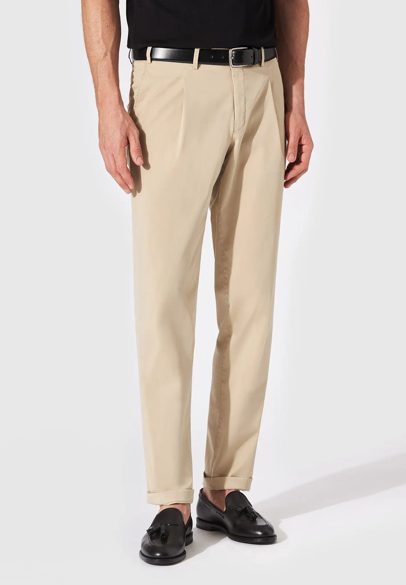 HILTL | Le chino ''Primo'' en coton et lyocell -Beige