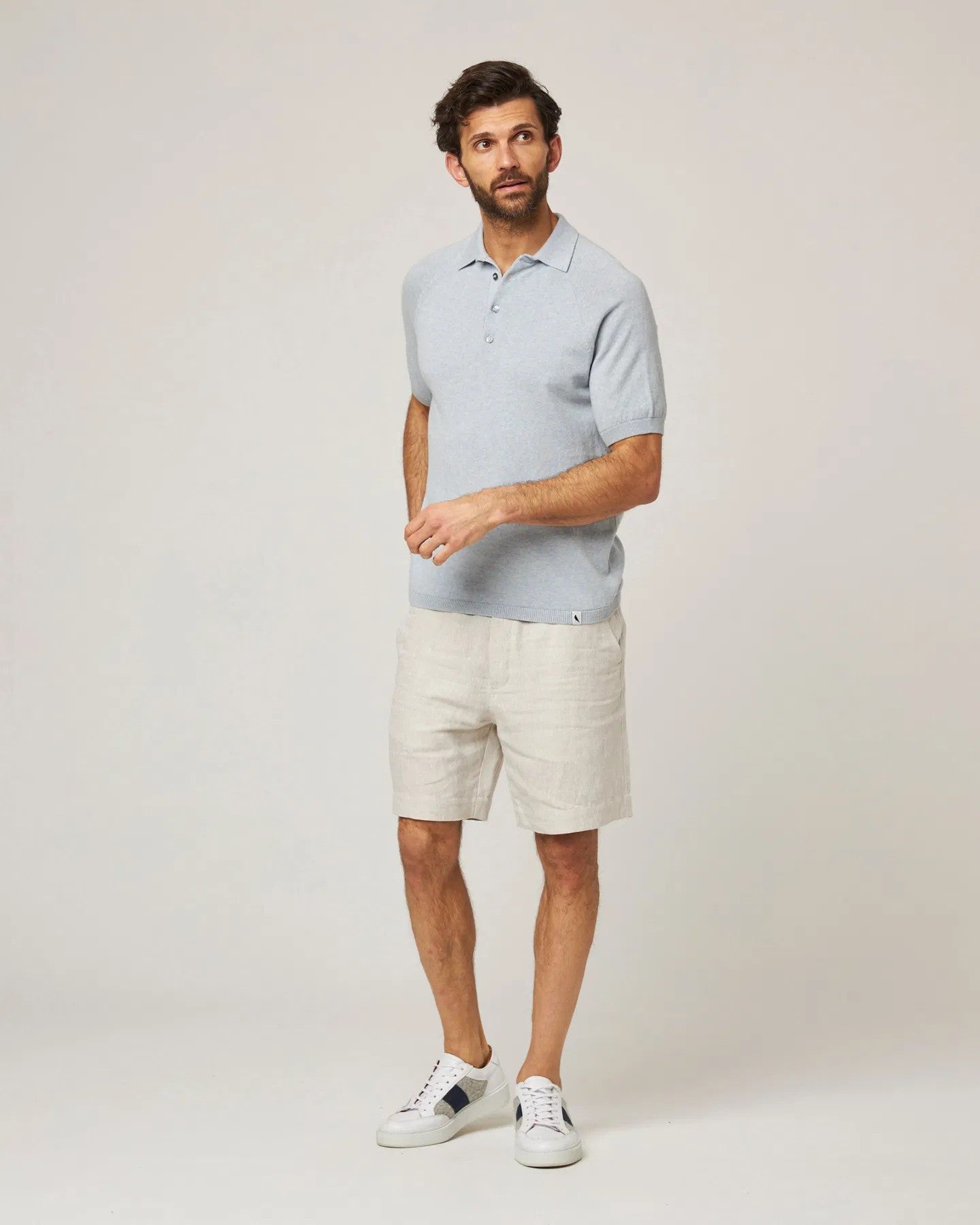 Peregrine | Polo décontracté "Jones"- Denim lavé