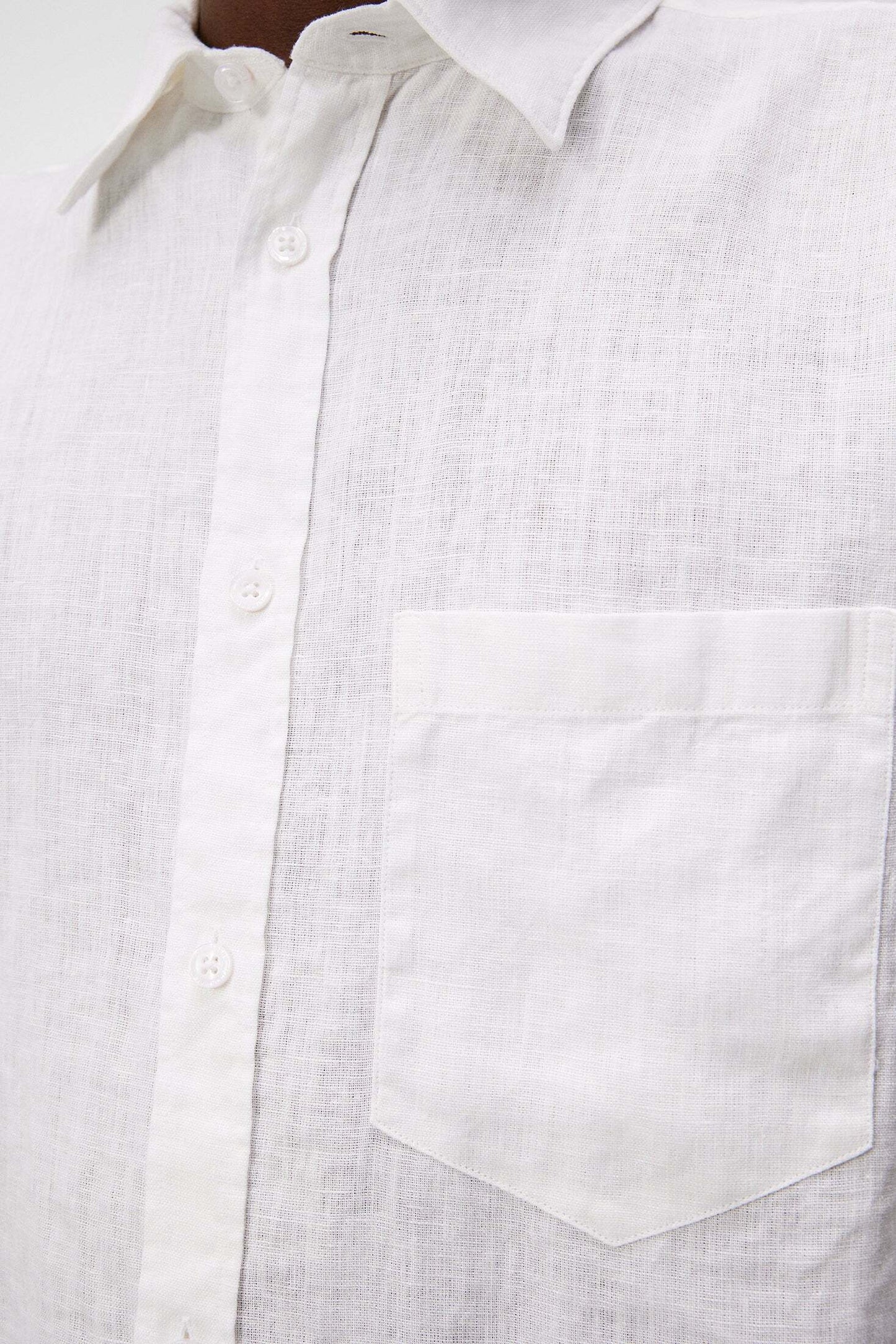 J.Lindeberg | La chemise en lin ''Reg Clean'' - Blanc