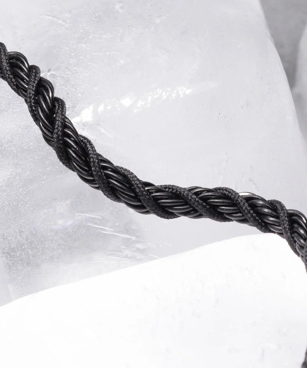 Pig & Hen | Bracelet ''Catena Twisted'' - Noir/Noir