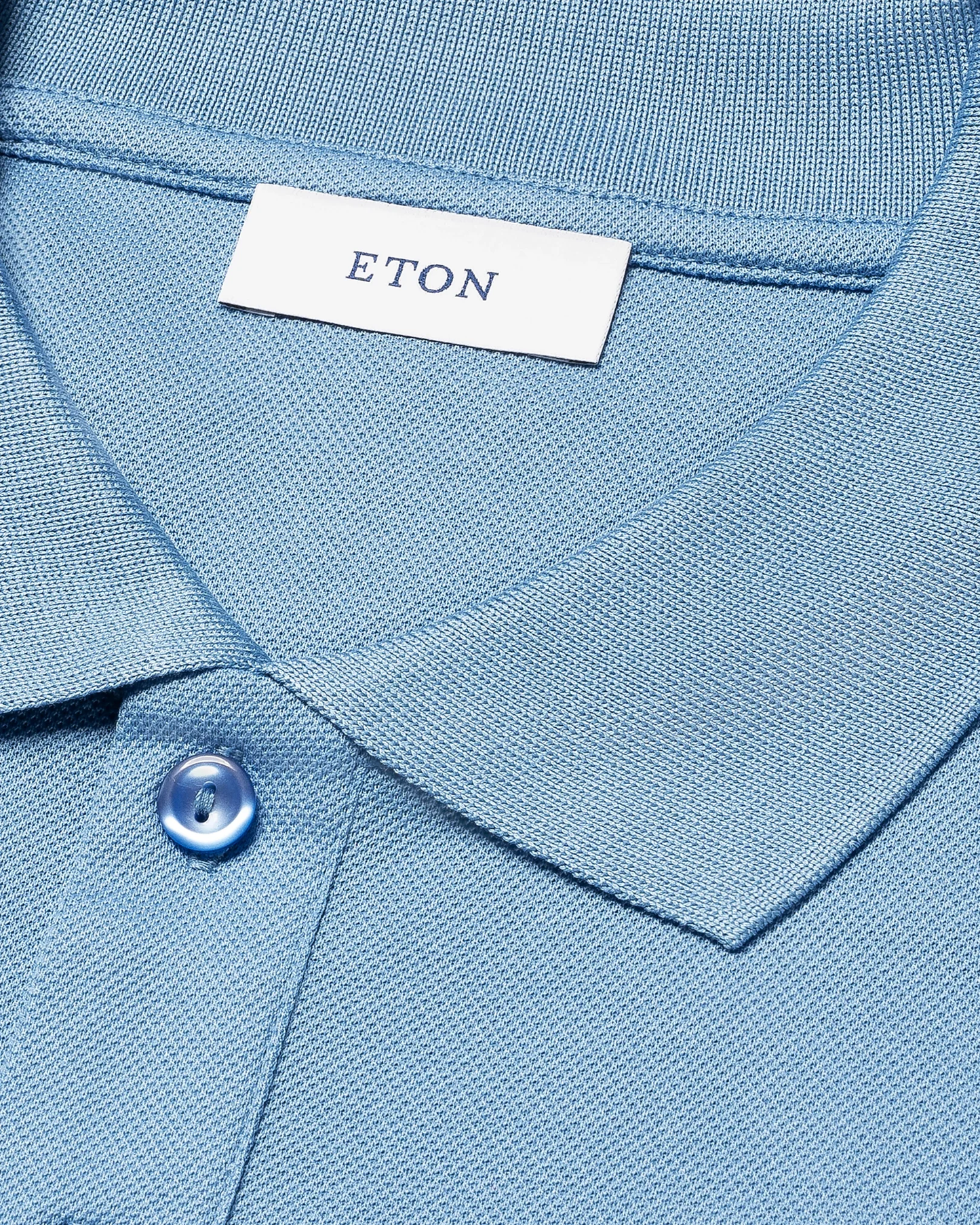 Eton | Le polo Piqué - Bleu