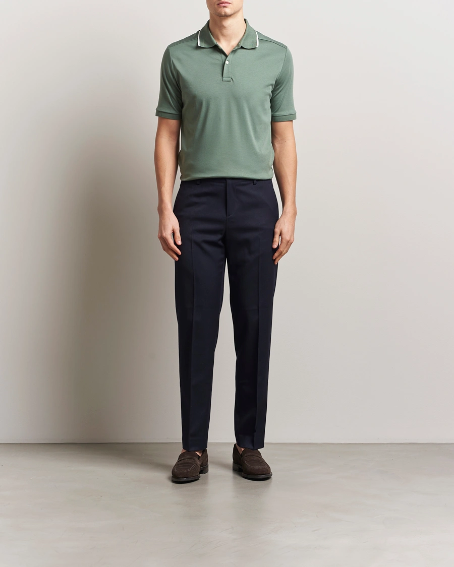 Eton | Polo en coton Supima Interlock - Vert