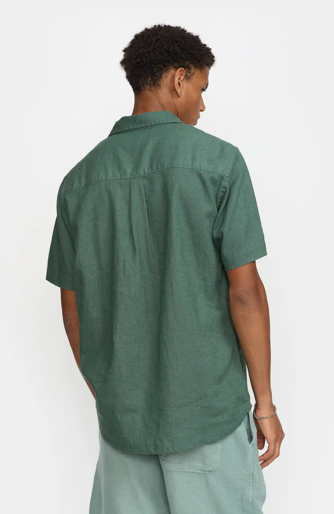 Revolution | Chemise cubaine en lin et coton - Vert