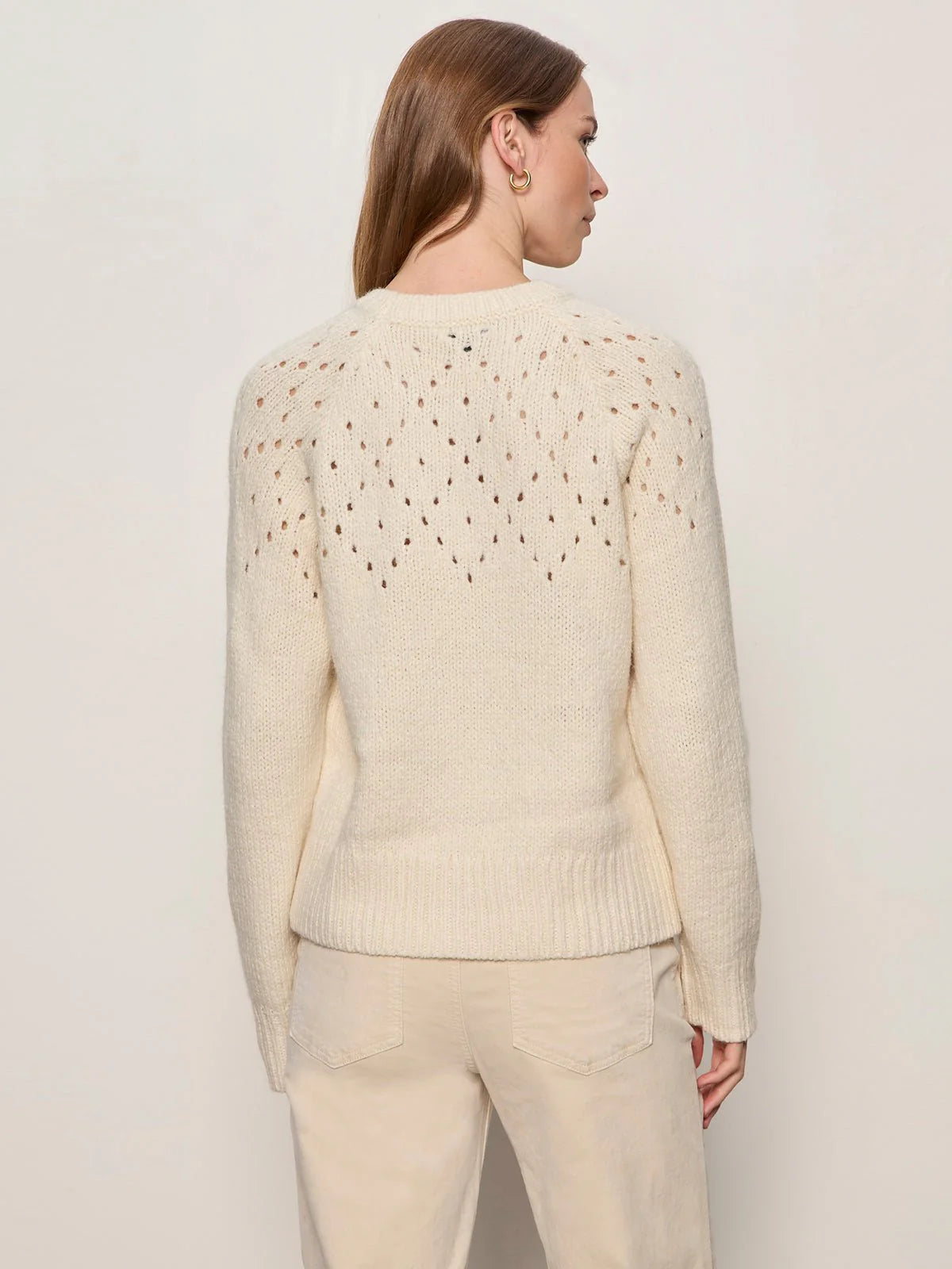 Sanctuary | Le pull à col rond « Openwork » - Vanille