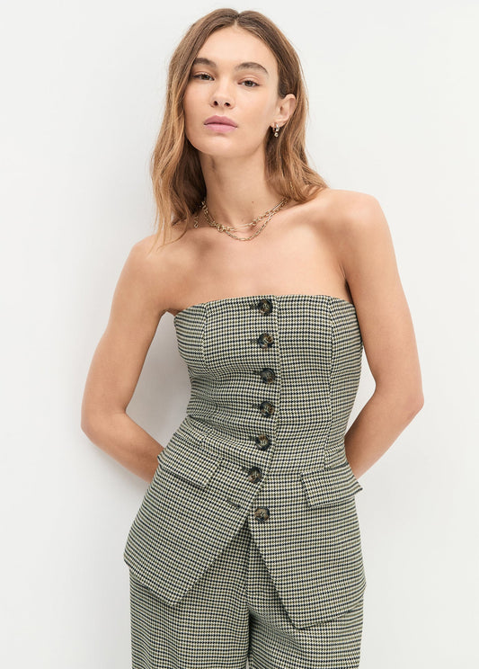 Favorite Daughter | Bustier "Phoebe" - Vert sauge