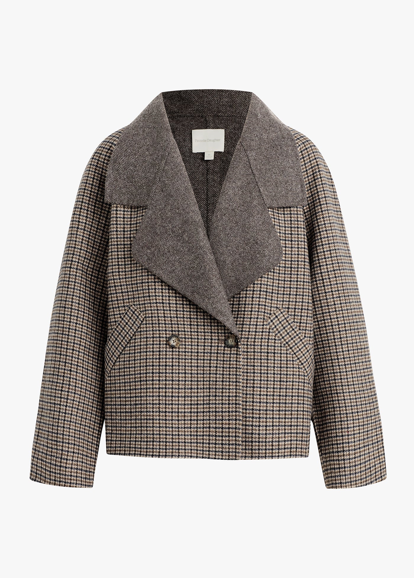 Favorite Daughter | Cardigan pied-de-poule  "Cameron" - Gris
