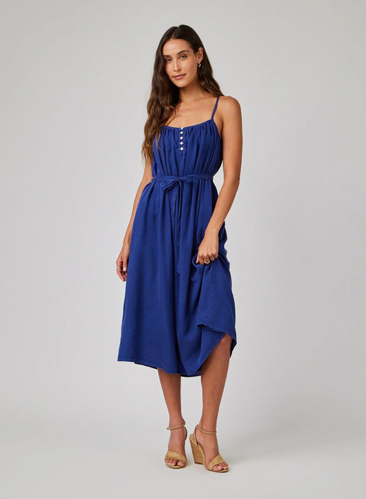 BELLA DALH | Robe longue cami fluide - Marine