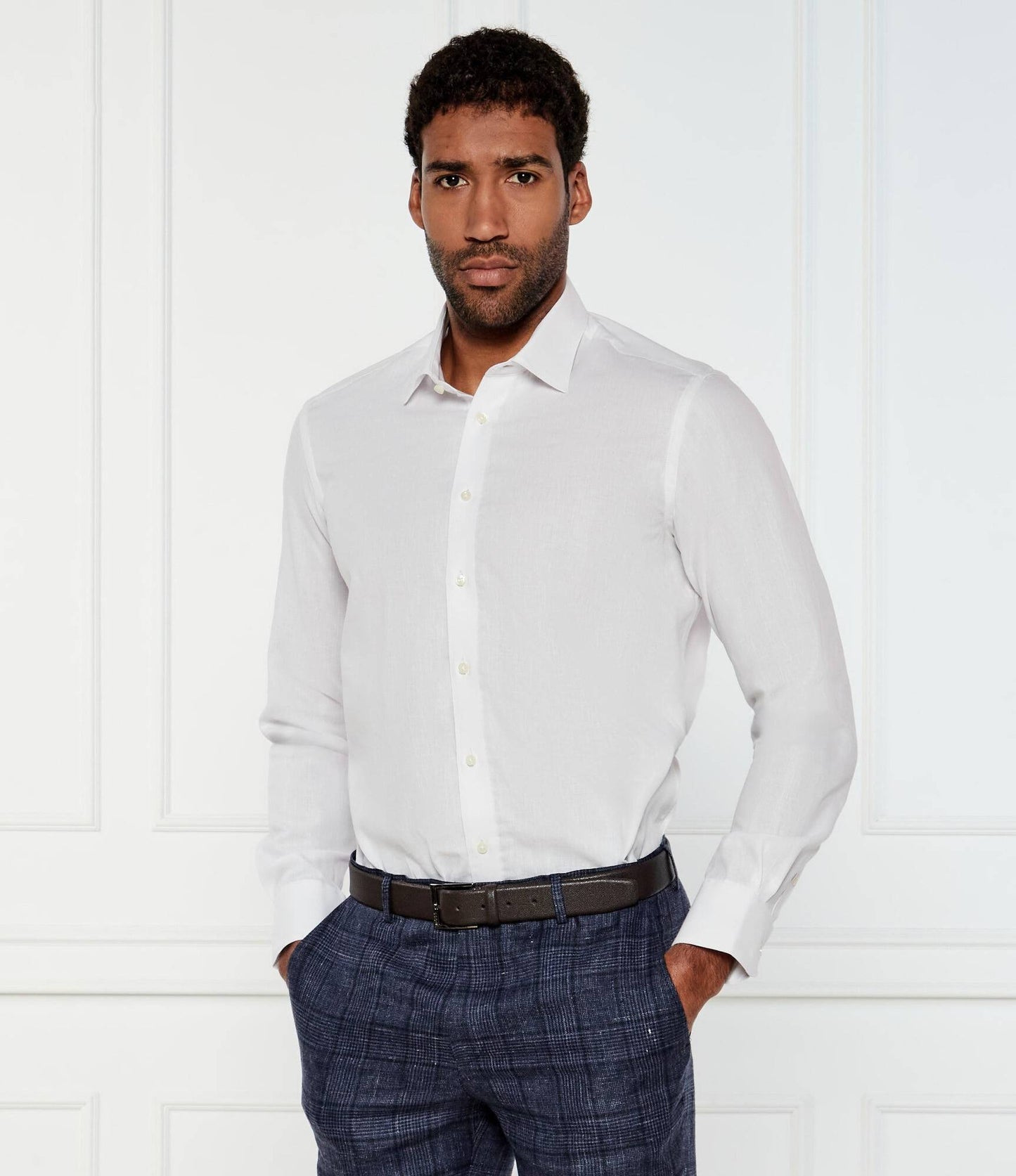 SAND Copenhagen | Chemise en lin ''8823 State soft '' - Blanc