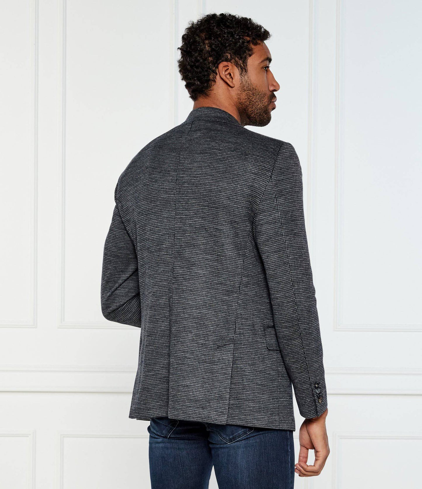 SAND Copenhagen | Veston Jersey extensible ''6817 Star Easy'' – Gris foncé