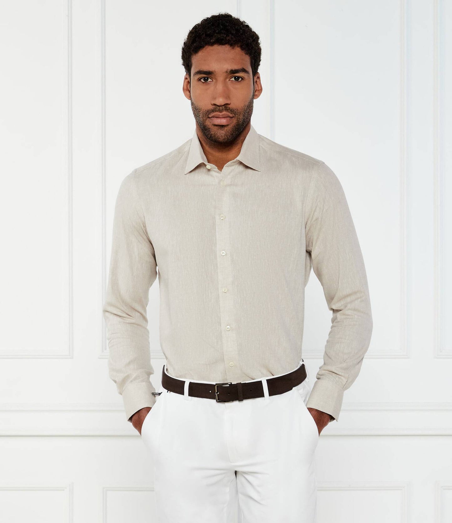 SAND Copenhagen | Chemise en lin ''8823 State soft '' - Beige