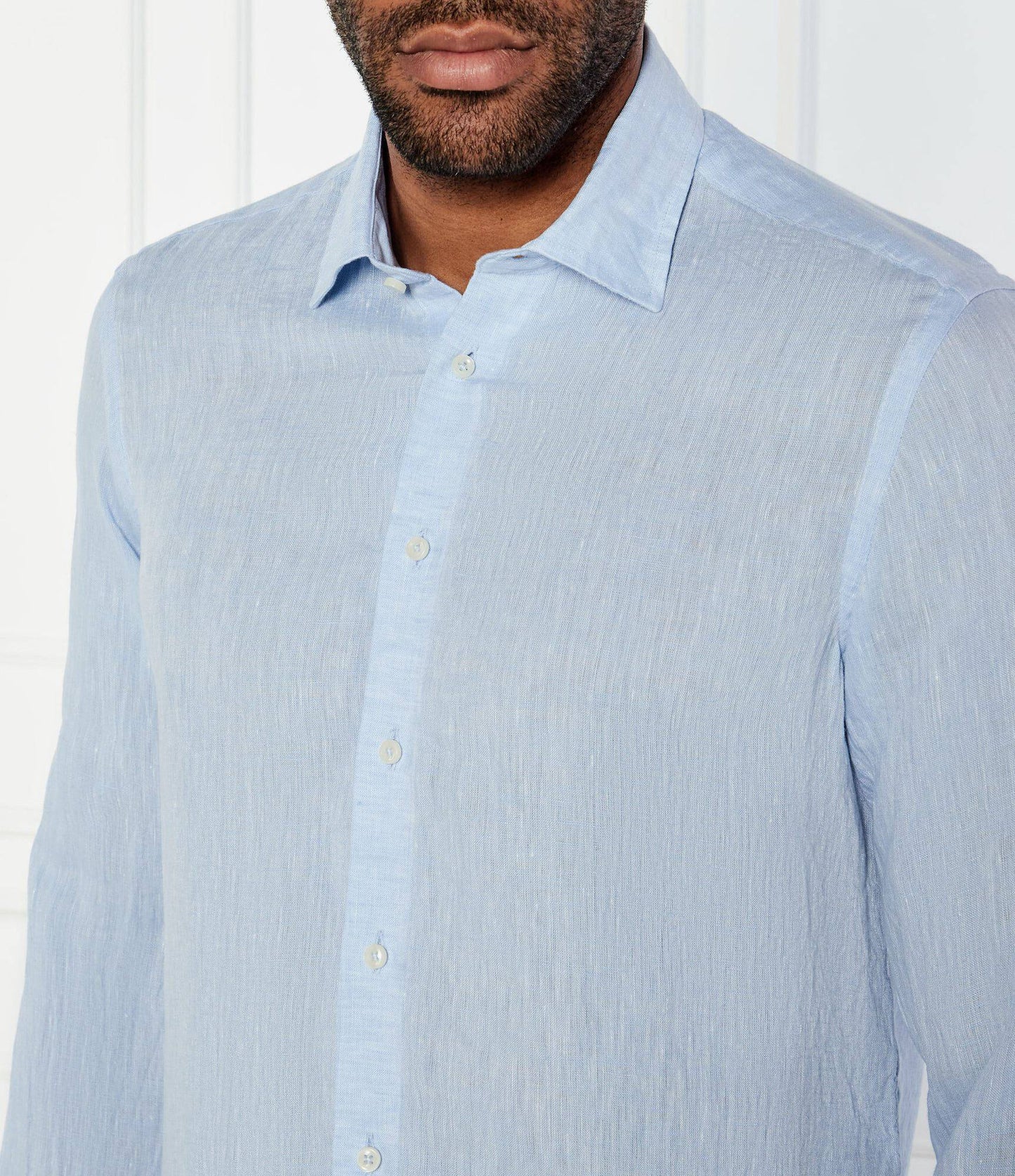 SAND Copenhagen | Chemise en lin ''8823 State soft '' - Bleu clair