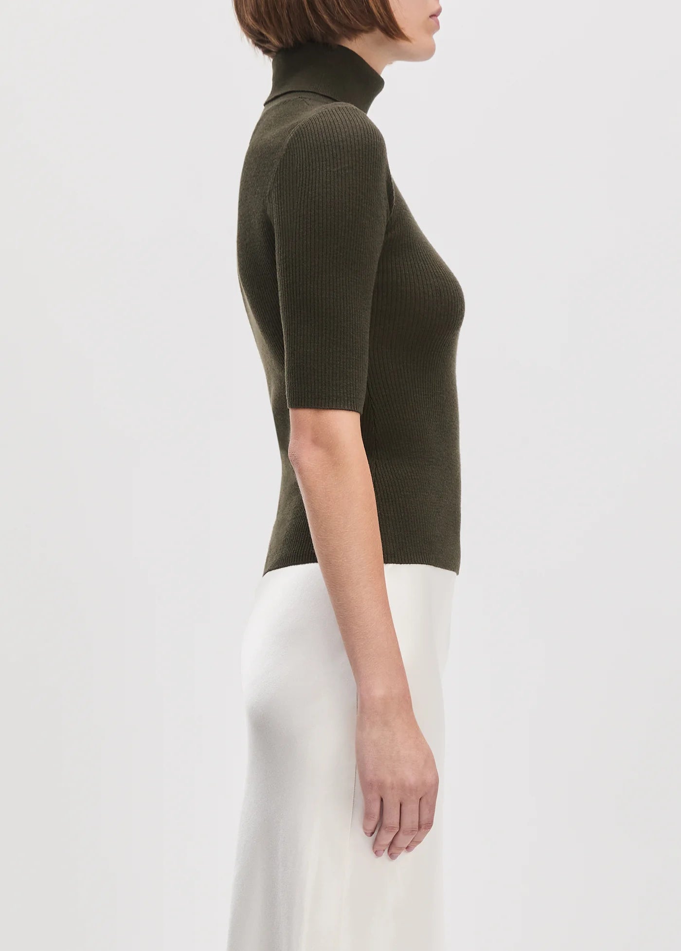 Favorite Daughter | Col roulé en laine "Amelia" - Vert forêt