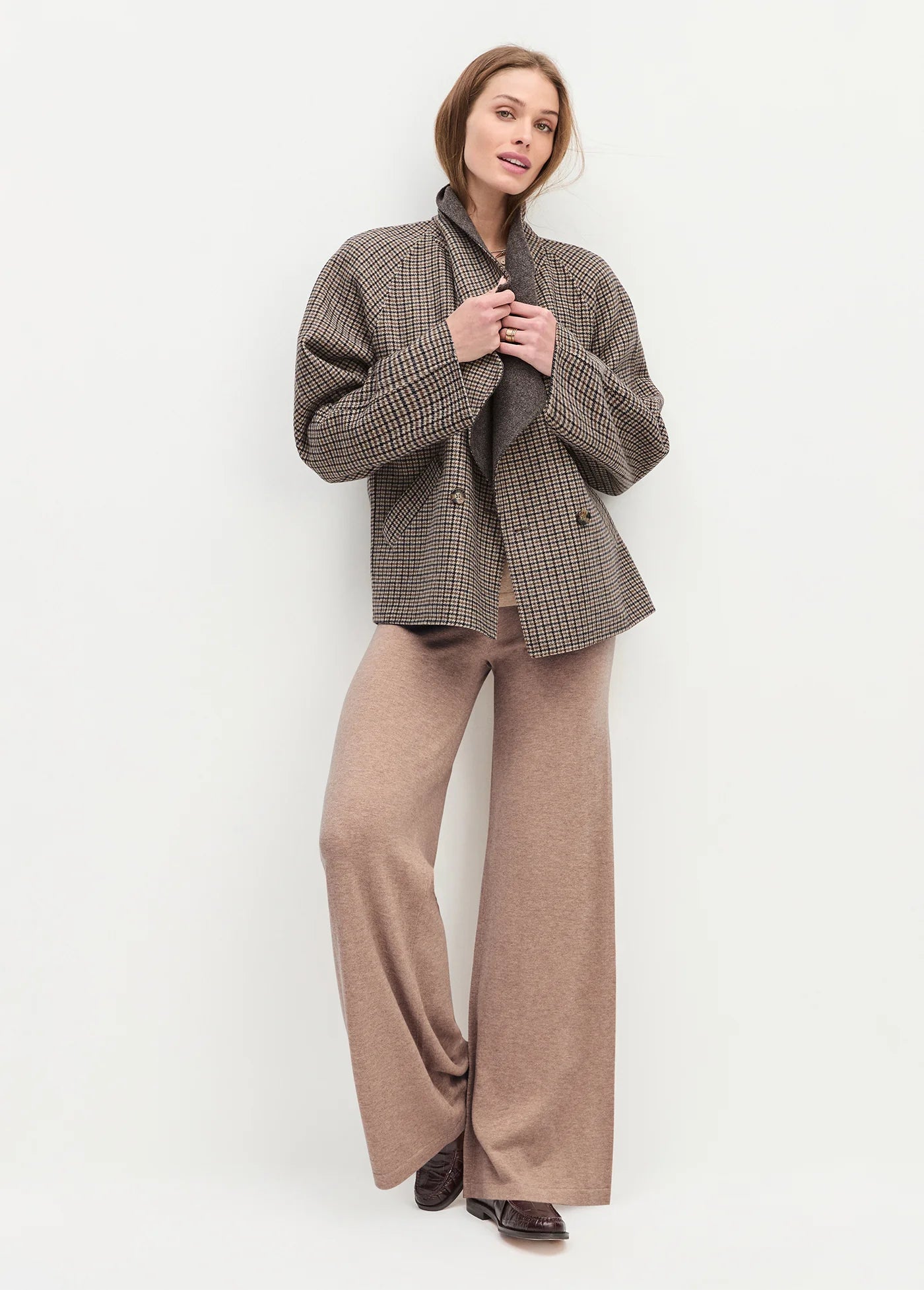 Favorite Daughter | Cardigan pied-de-poule  "Cameron" - Gris