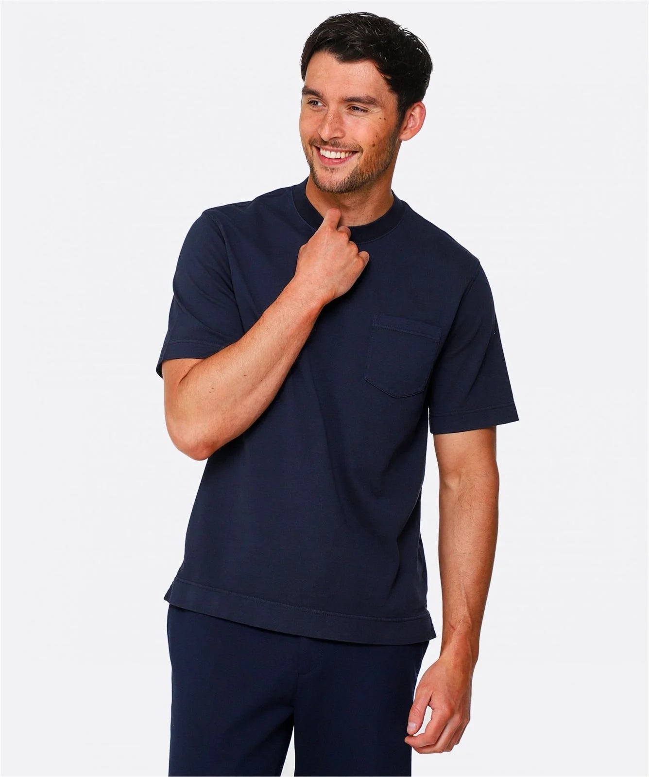 Circolo | T-shirt en coton - Bleu marine