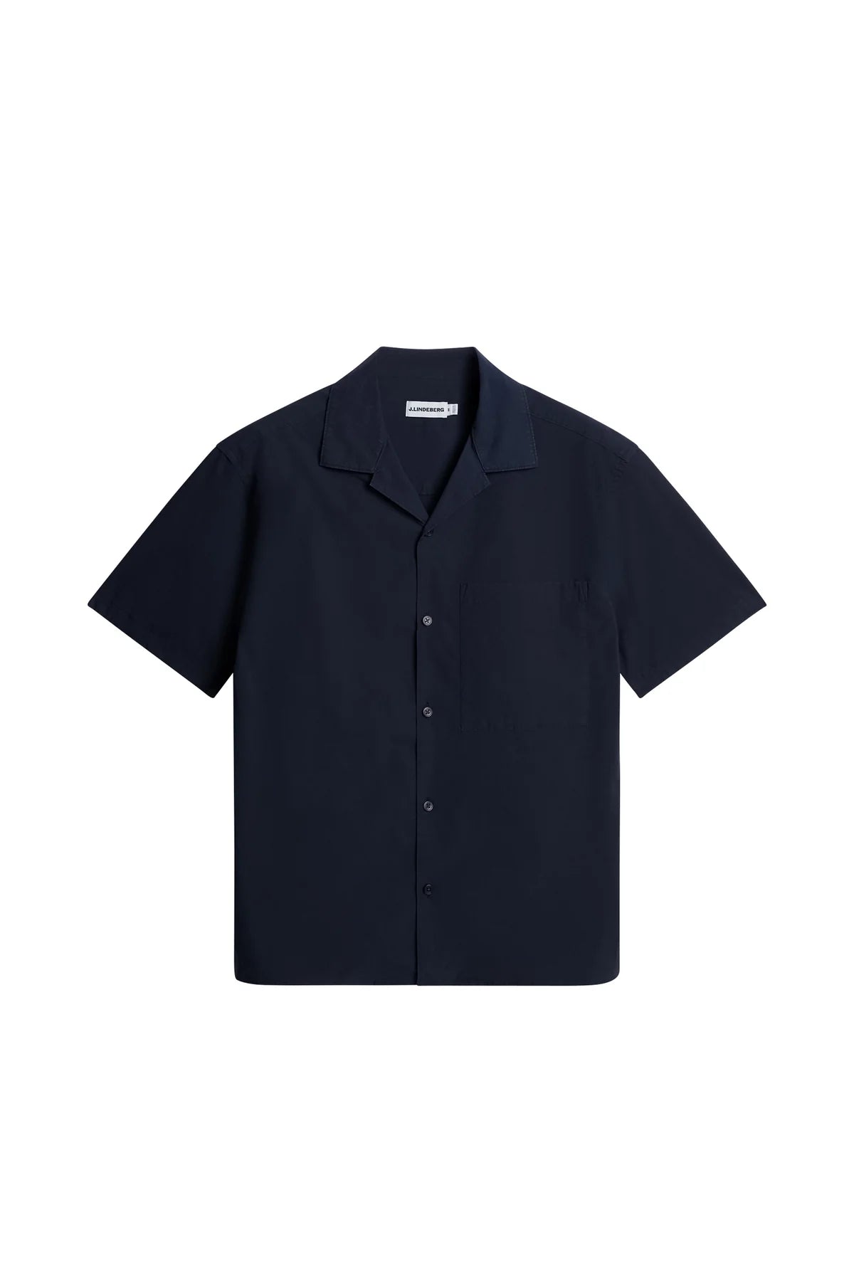 J.Lindeberg | Chemise de vacances en coton "Ellis" - Bleu Marine