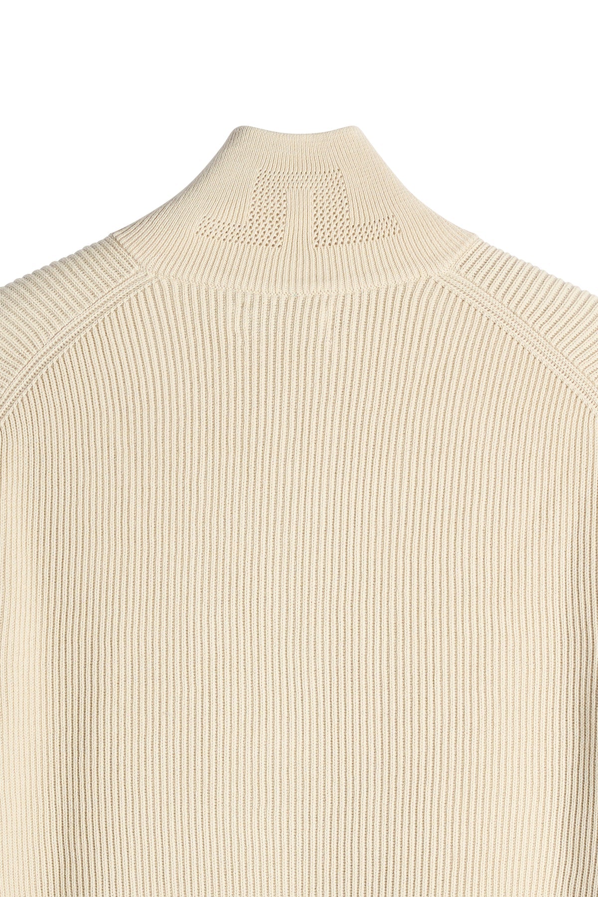J.Lindeberg | Pull en maille à demi-fermeture éclair "Alex" - Beige Clair