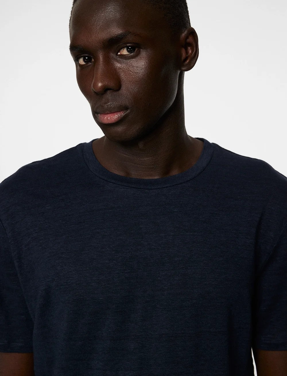 J.Lindeberg | T-shirt en lin “'Coma” - bleu marin