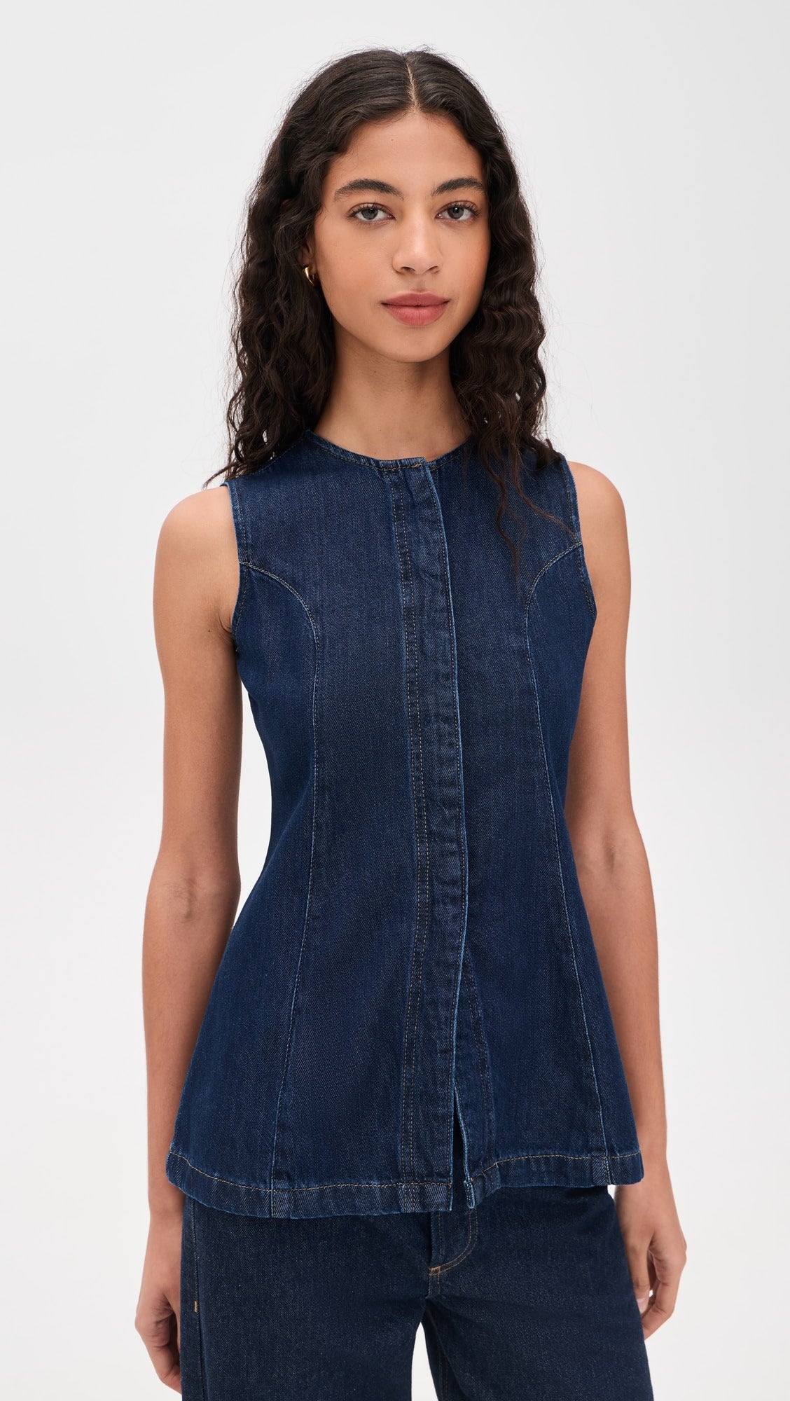 JOE'S | Veste denim 'Seamed Tunic'| Bleu foncé