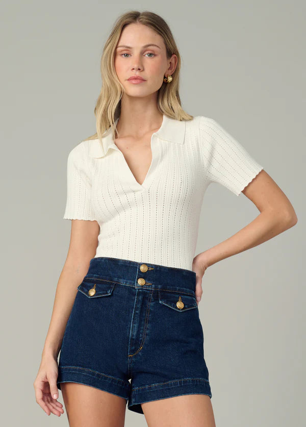 JOE'S - Polo "THE JESS POINTEL" - Blanc