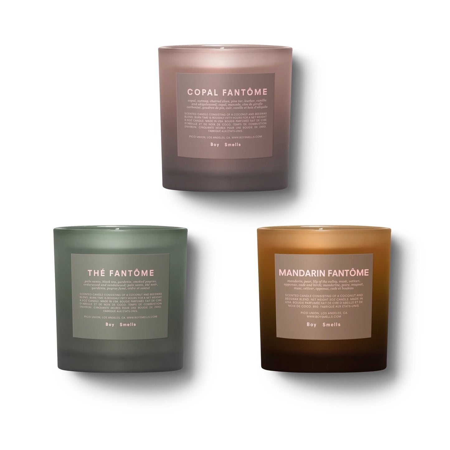 BOY SMELLS | Assortiment du trio Thé fantôme, Copal fantôme, Iris fantôme