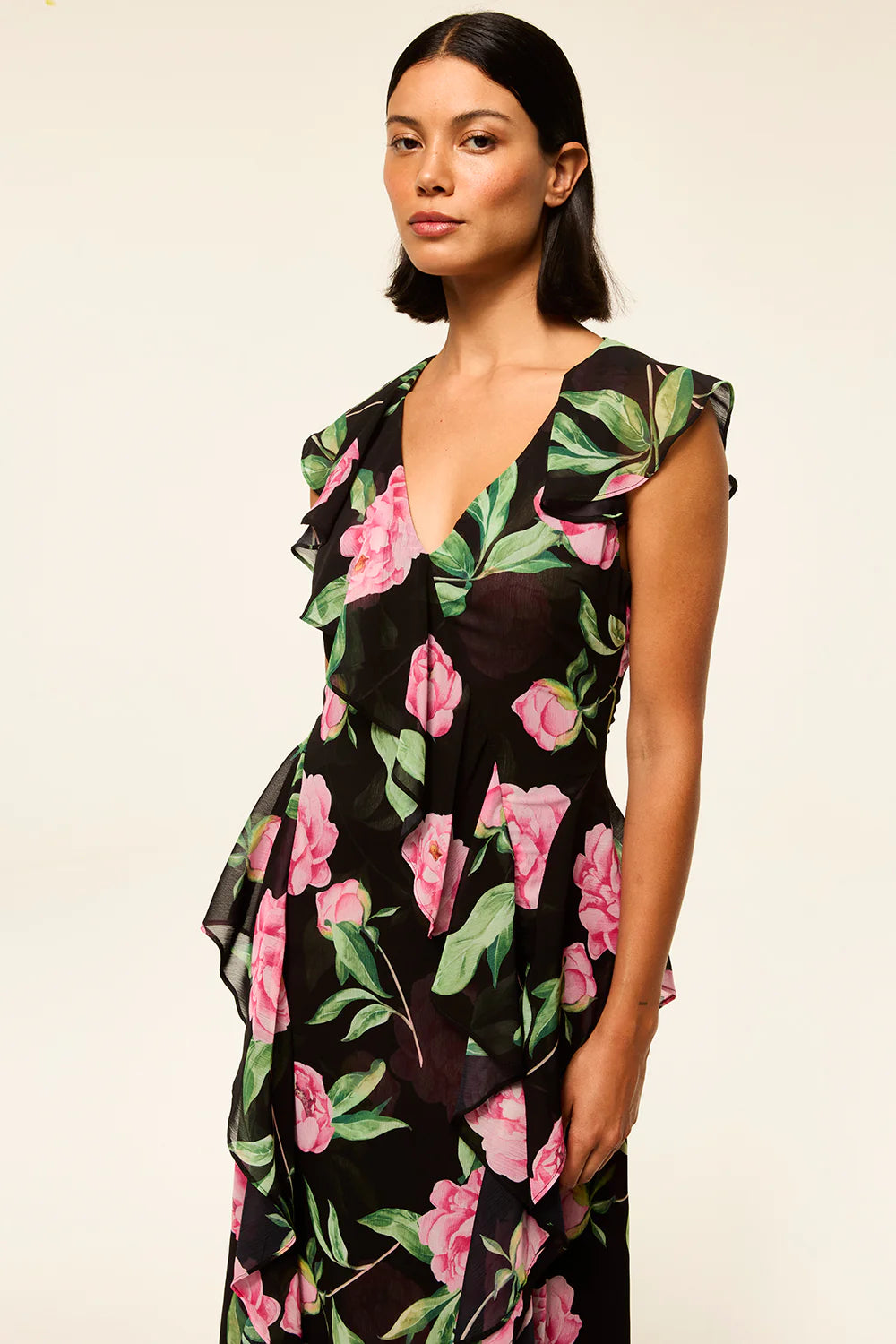 MISA | Robe "LILITH" - Floral foncé