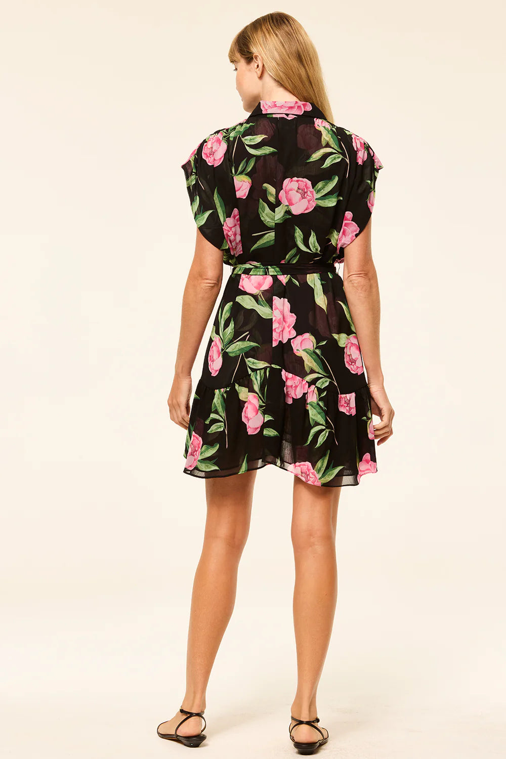 MISA | Robe "LORA" - Floral foncé