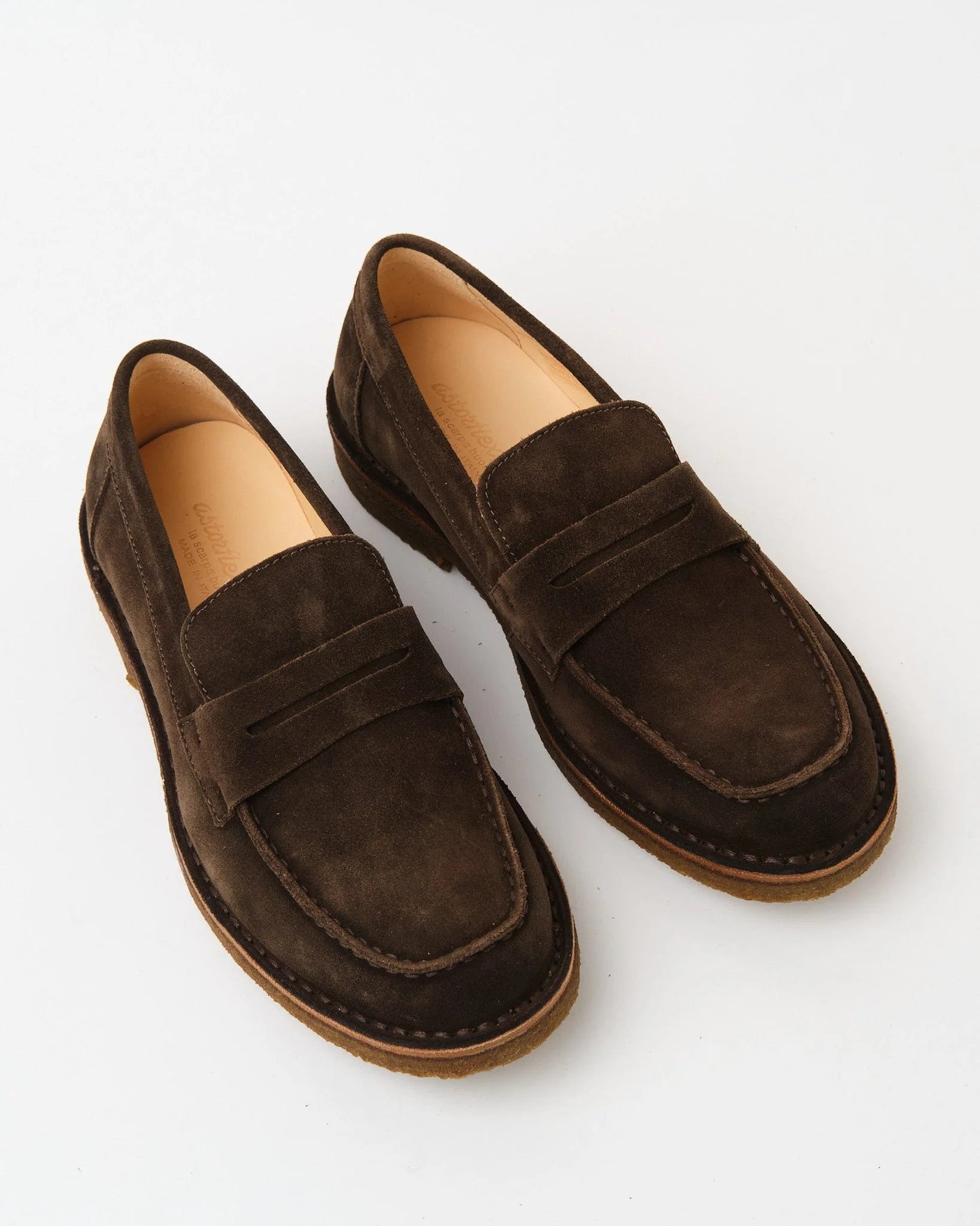 Astorflex | Mocassins en daim ''Mokaflex'' - Marron foncé