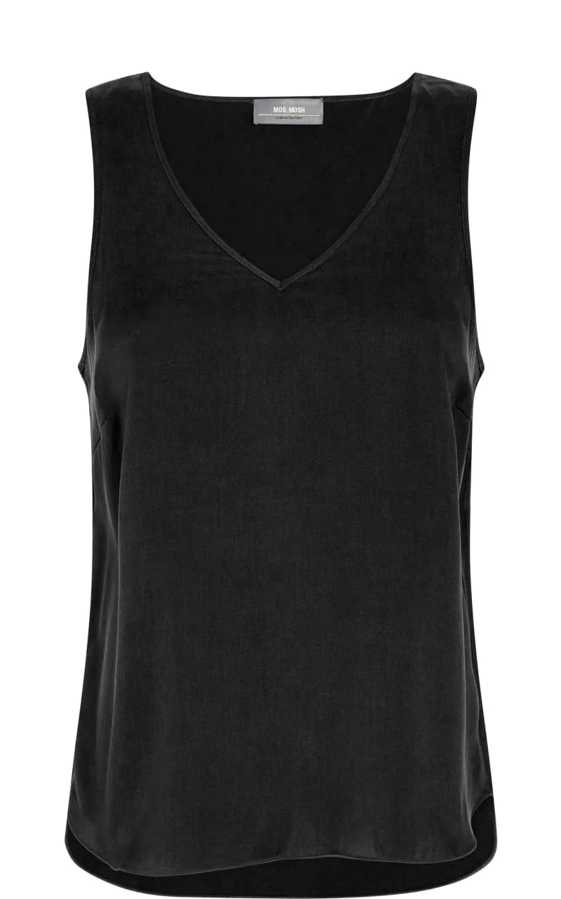 MOS MOSH | Top en soie "ASTRID" - Noir