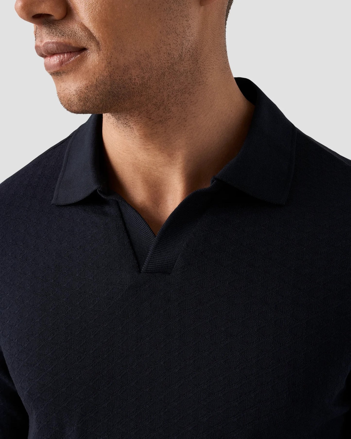 Eton | Polo en jacquard - Marine