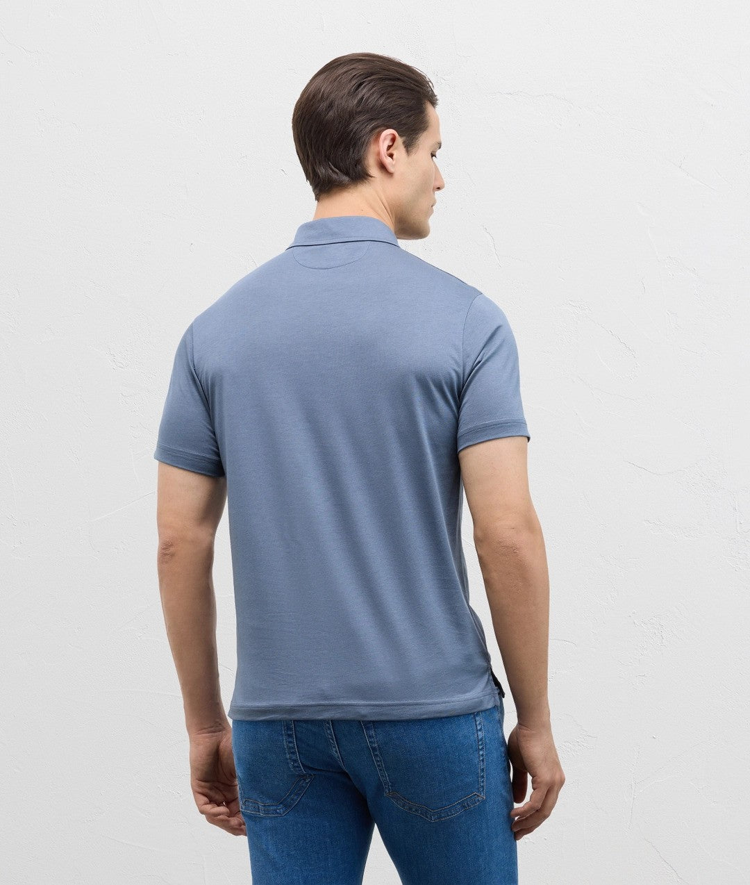 Pal Zileri | Polo en jersey de coton et lyocell - Bleu clair