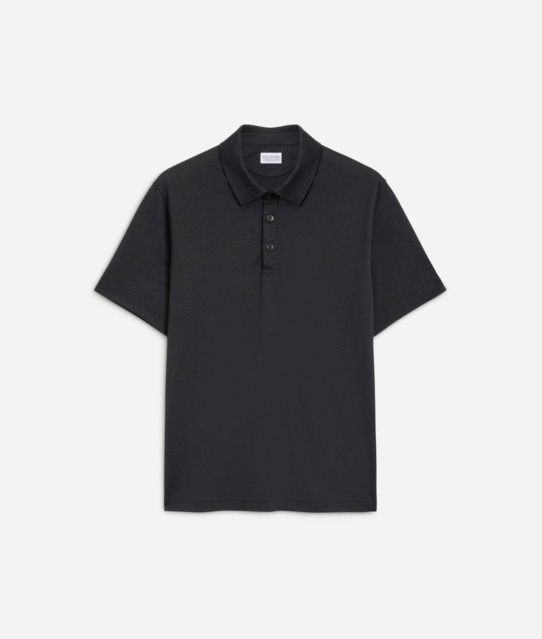 Pal Zileri | Polo en jersey de coton et lyocell - Noir