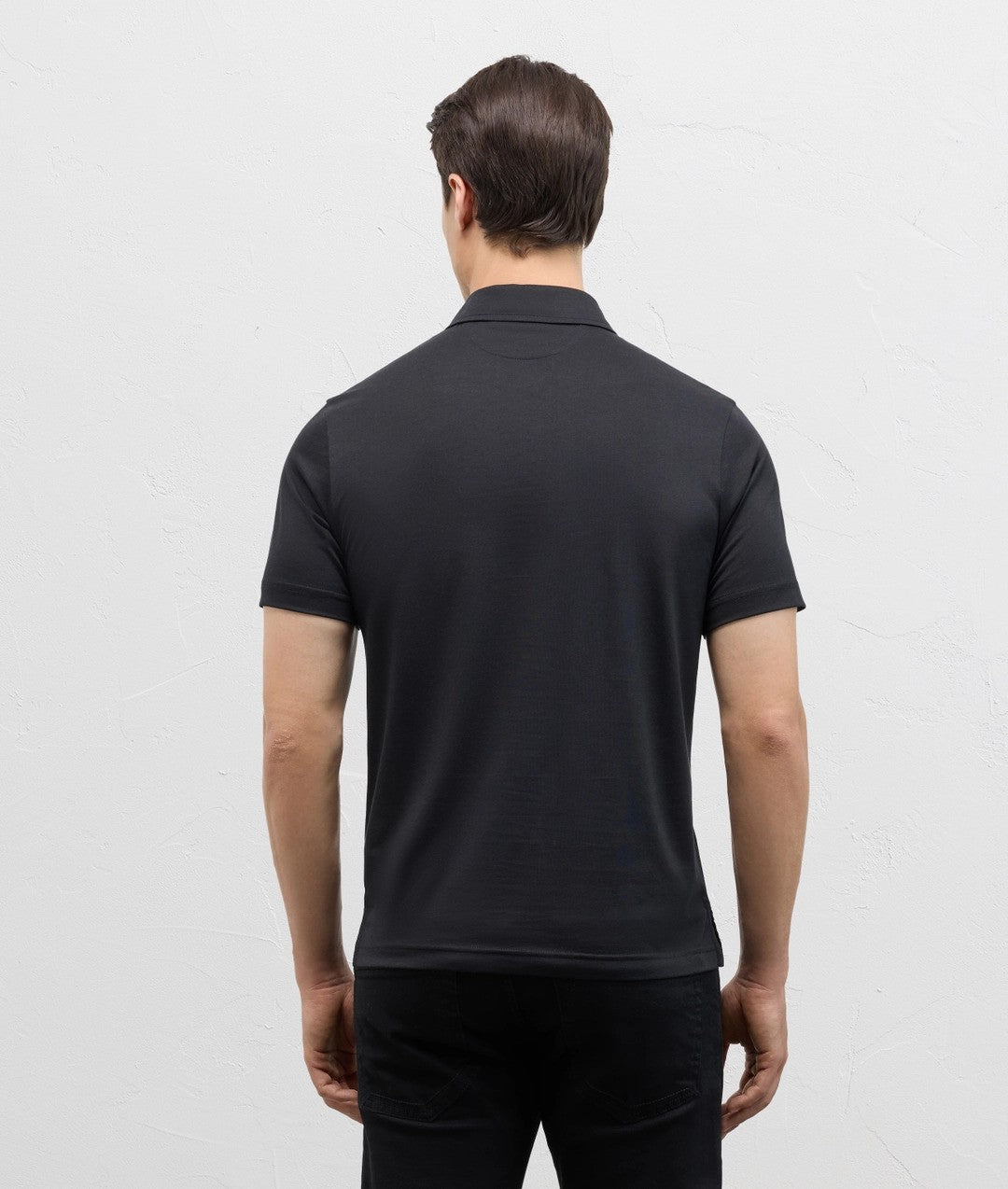 Pal Zileri | Polo en jersey de coton et lyocell - Noir