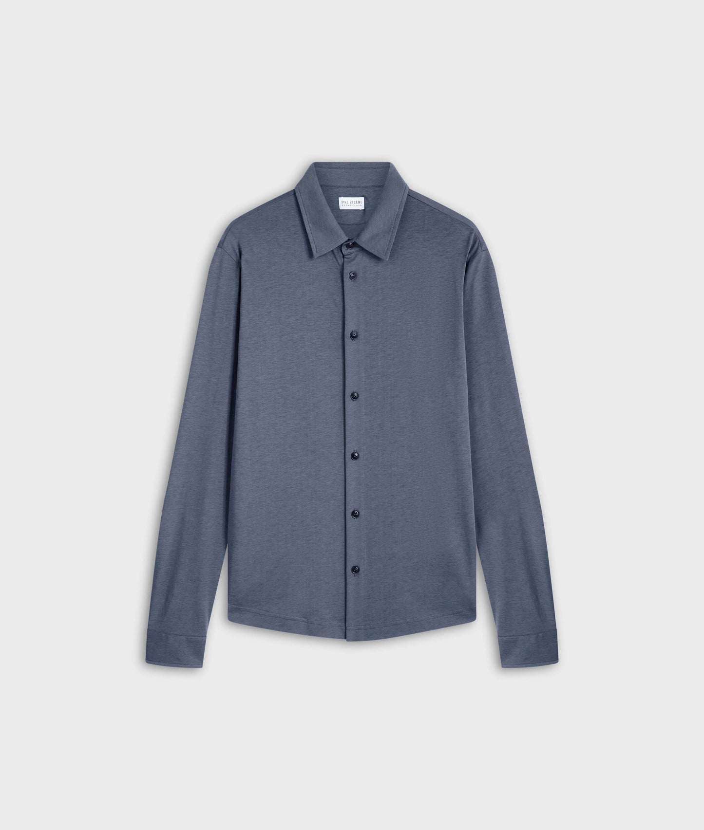 Pal Zileri | Chemise en jersey de coton et lyocell - Bleu clair