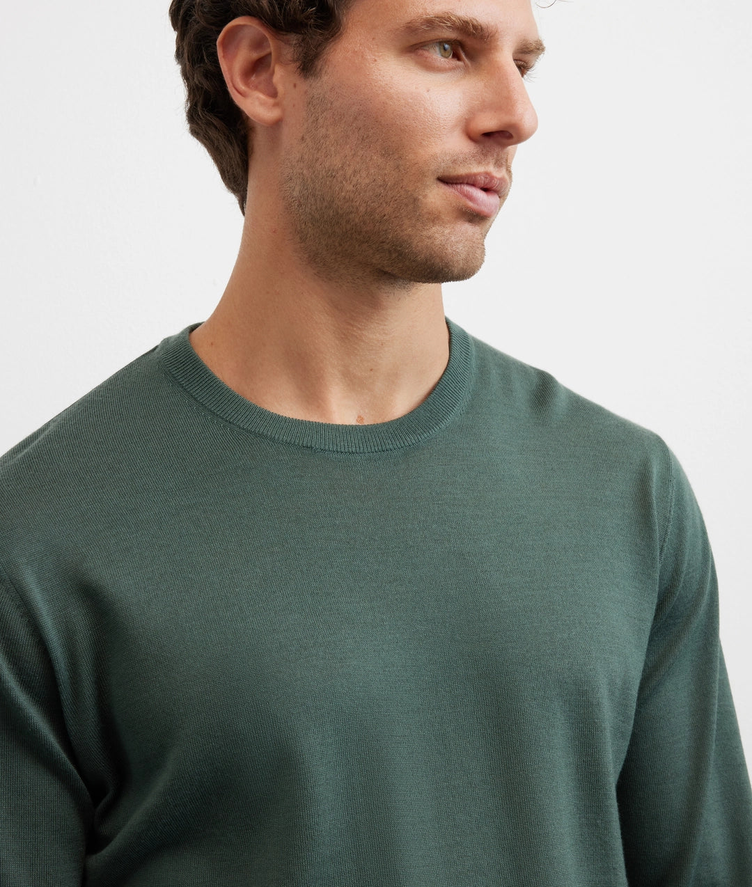 Pal Zileri | Pull à manches longues et col rond en laine - Vert