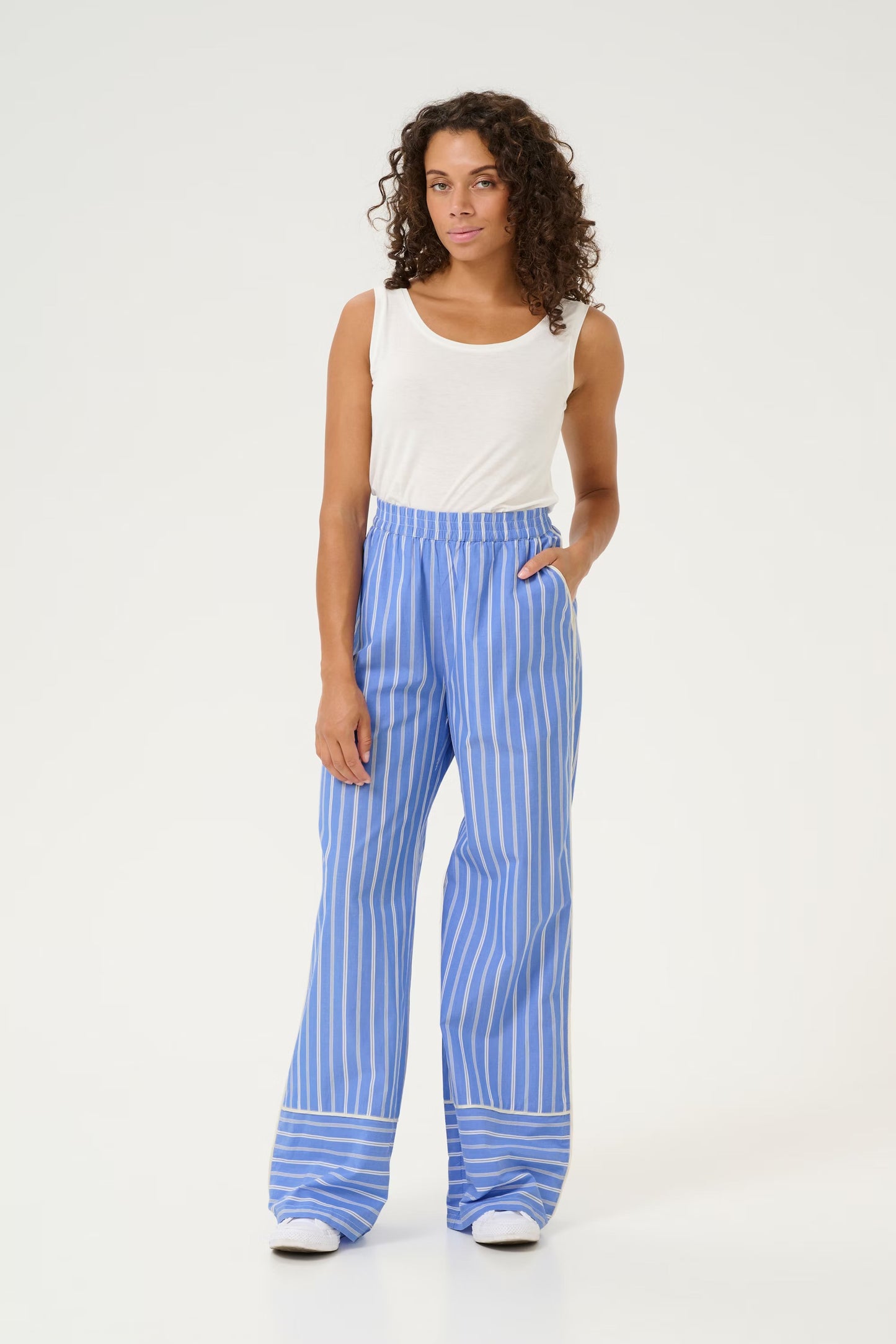 CULTURE | Pantalon Lignée "PETRA" - Bleu