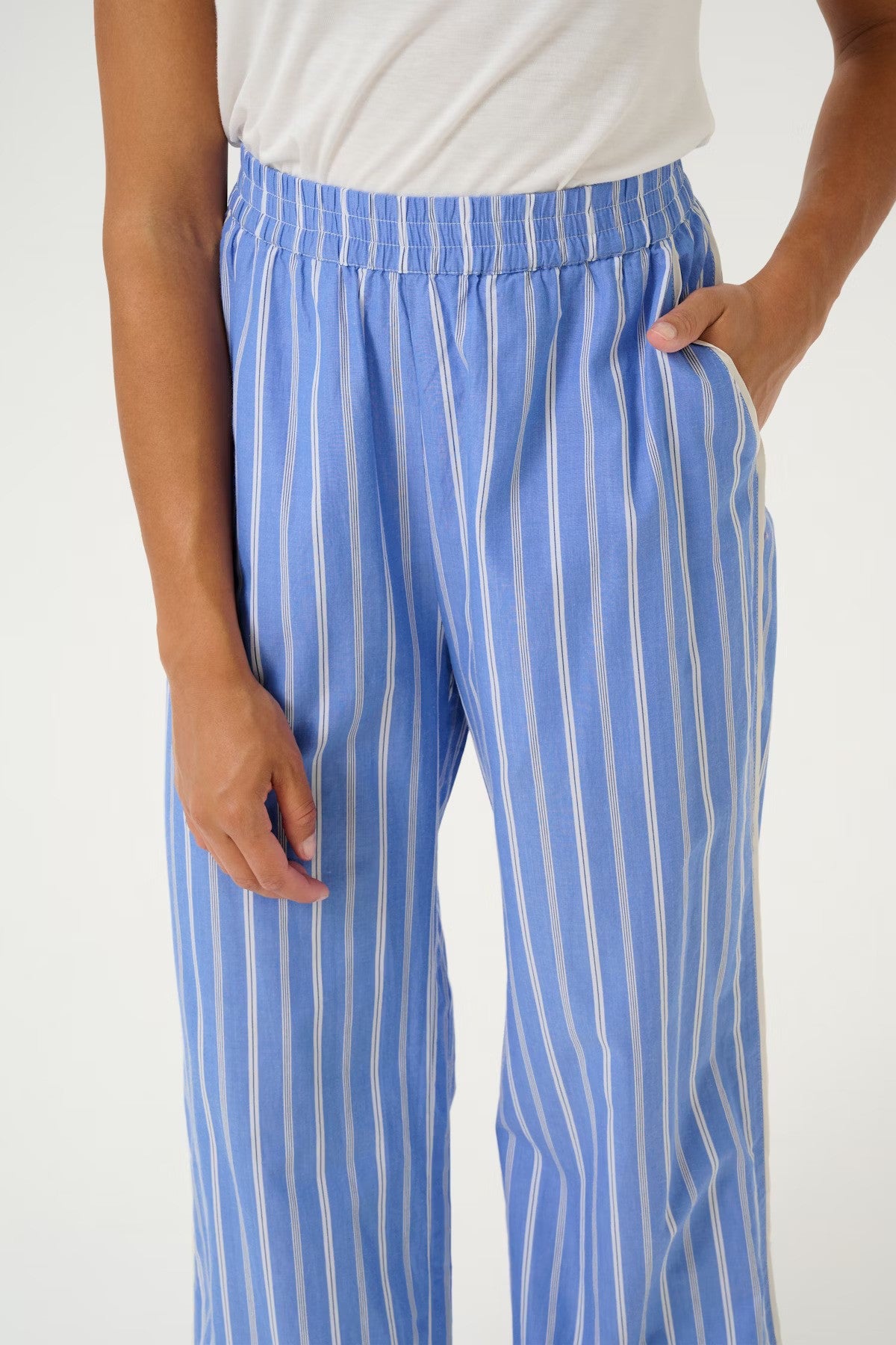 CULTURE | Pantalon Lignée "PETRA" - Bleu