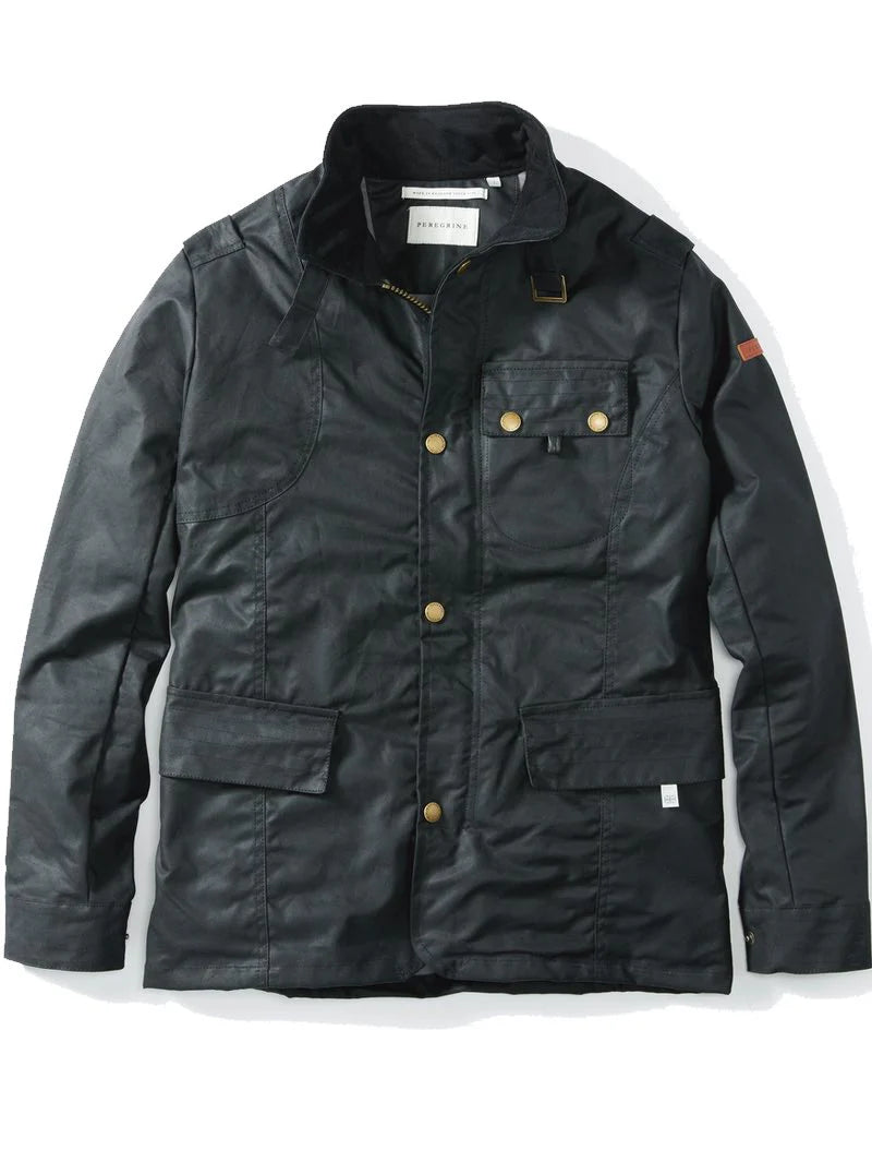 Peregrine | La veste cirée Bexley - Noir