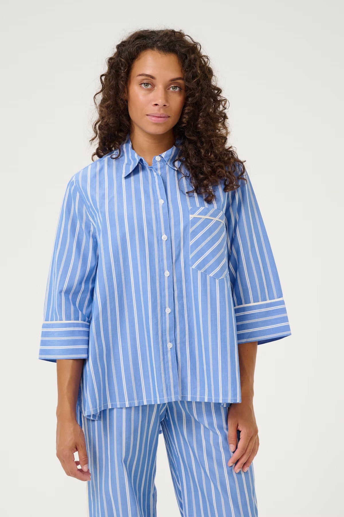 CULTURE | Chemise Lignée "PETRA" - Bleu