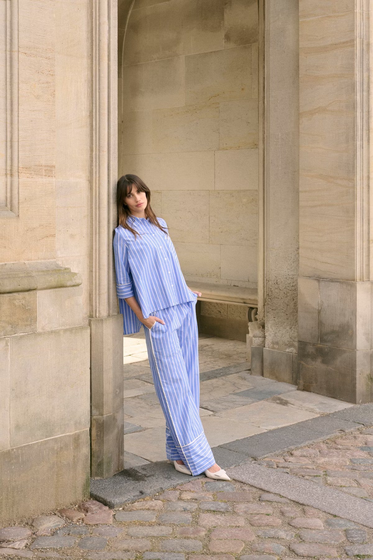 CULTURE | Chemise Lignée "PETRA" - Bleu