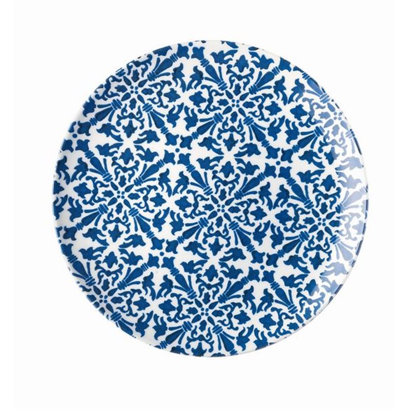GUZZINI | ASSIETTES BLEU A MOTIF - "LE MAIOLICHE TIFFANY"