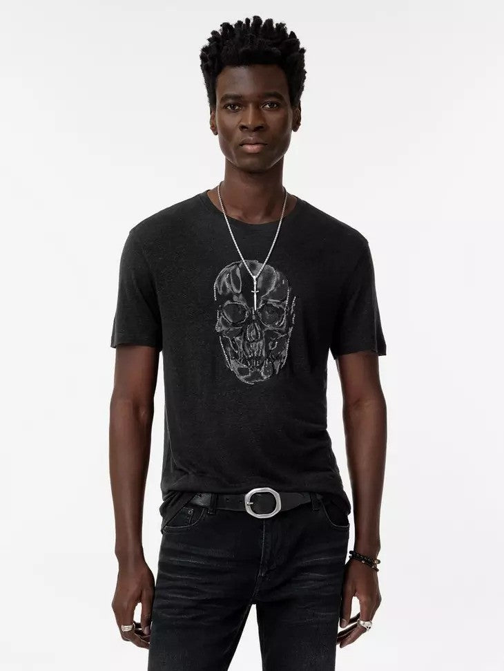 John Varvatos | Le t-shirt ''Chain skull'' - Noir