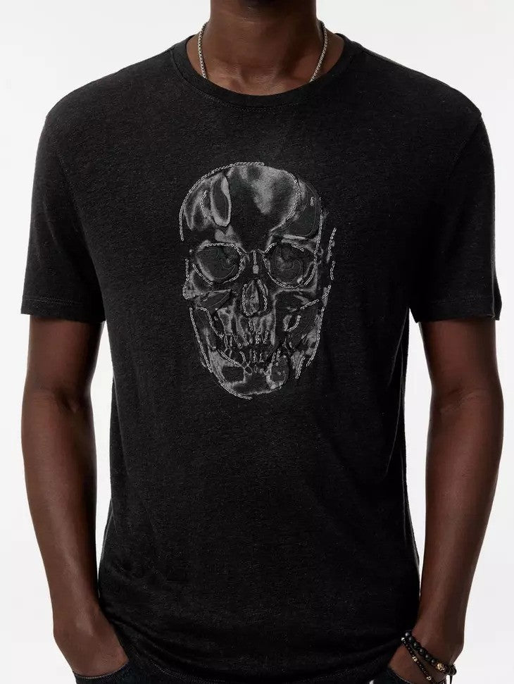 John Varvatos | Le t-shirt ''Chain skull'' - Noir