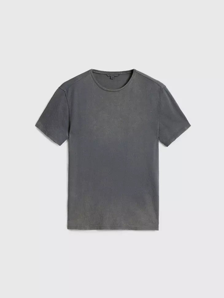 John Varvatos | T-shirt texturé ''Devine Crew'' - Gris fer