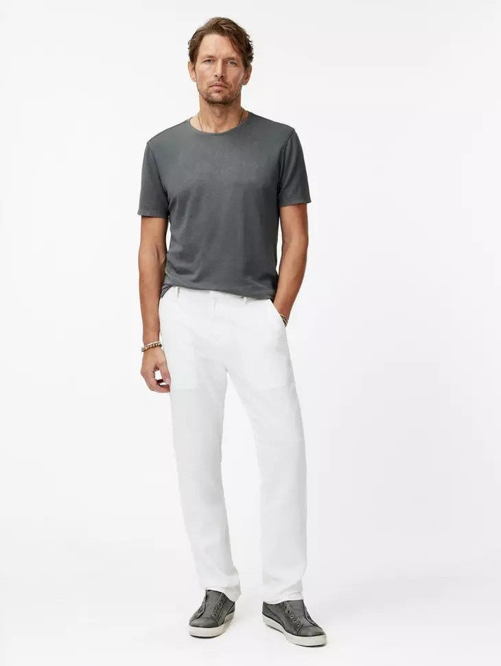 John Varvatos | T-shirt texturé ''Devine Crew'' - Gris fer